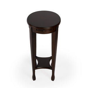 Homeroots 26" Chestnut Oval End Table With Shelf   476463