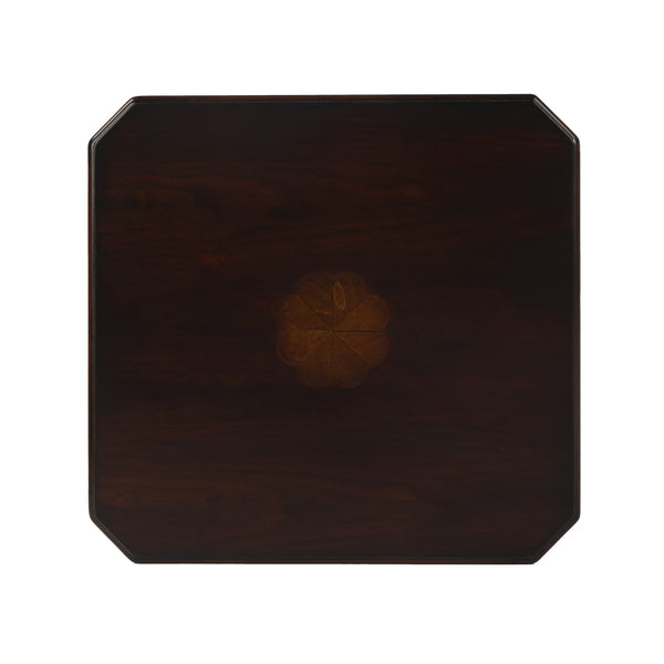 Homeroots 27" Dark Brown And Cherry Manufactured Wood Rectangular End Table With Drawer And Shelf   476467