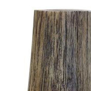 HomeRoots 25" Brown Cylinder Wood Floor Vase - Modern Mango Wood Accent for Rustic & Contemporary Decor 476484