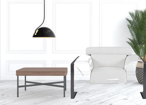 Homeroots Mod Winter White Leather And Chrome Deco Accent Chair White  476502