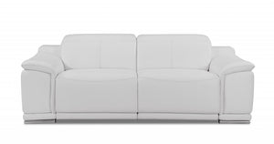 Homeroots Three Piece Indoor Italian Leather Seating Set For Six – Luxurious Comfort & Stylish Design White  476558