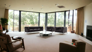 Homeroots Three Piece Indoor Dark Gray Italian Leather Five Person Seating Set Dark Grey  476573