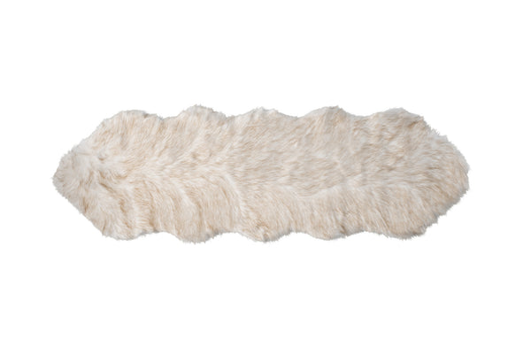 Homeroots 6' Tan Faux Fur Ombre Flokati Washable Non Skid Area Rug  Faux Fur 476605