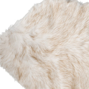 Homeroots 6' Tan Faux Fur Ombre Flokati Washable Non Skid Area Rug  Faux Fur 476605