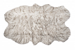 Homeroots 4' X 6'  Ombre Chocolate Faux Fur Washable Non Skid Area Rug  Acrylic 476609