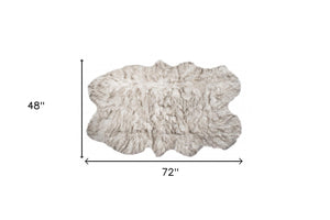 Homeroots 4' X 6'  Ombre Chocolate Faux Fur Washable Non Skid Area Rug  Acrylic 476609