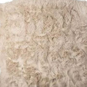 Homeroots 6' X 6' Taupe Faux Fur Washable Non Skid Area Rug  Acrylic 476657
