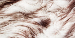 HomeRoots 3' X 5' Ombre Faux Fur Area Rug – Luxurious, Washable, Non-Skid Design for Cozy Modern Spaces Chocolate 476669