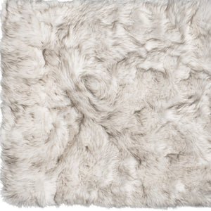 HomeRoots 3' X 5' Ombre Faux Fur Area Rug – Luxurious, Washable, Non-Skid Design for Cozy Modern Spaces Chocolate 476669