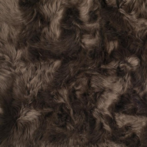 HomeRoots 3' X 5' Ombre Faux Fur Area Rug – Luxurious, Washable, Non-Skid Design for Cozy Modern Spaces Chocolate 476670