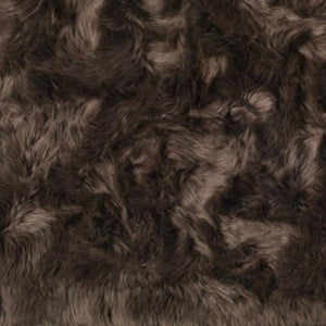 HomeRoots 3' X 5' Ombre Faux Fur Area Rug – Luxurious, Washable, Non-Skid Design for Cozy Modern Spaces Chocolate 476670