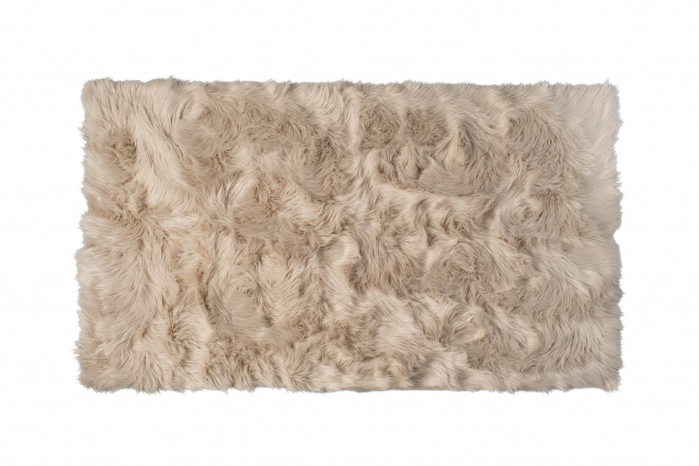 Homeroots 3' X 5' Taupe Non Skid Area Rug  Acrylic 476672