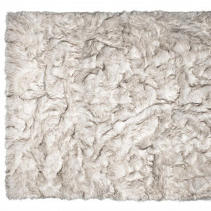 HomeRoots 5' X 8' Ombre Faux Fur Area Rug - Plush, Washable, Non-Skid Design for Ultimate Comfort & Style Chocolate 476674