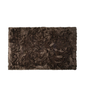 HomeRoots 5' X 8' Ombre Faux Fur Area Rug - Plush, Washable, Non-Skid Design for Ultimate Comfort & Style Chocolate 476675