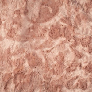 HomeRoots 5' X 8' Ombre Faux Fur Area Rug - Plush, Washable, Non-Skid Design for Ultimate Comfort & Style Dusty Rose 476676