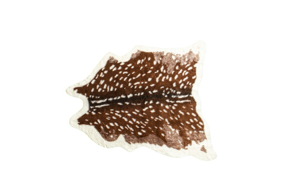HomeRoots 4' Faux Cowhide Animal Print Area Rug - Soft, Washable, and Stylish for Modern Living Spaces 4' X 5' 476680