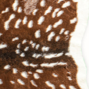 Homeroots 5' X 8' Off White And Brown Faux Cowhide Tufted Washable Non Skid Area Rug  Acrylic 476683