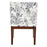 OSP Home Furnishings Monarch Dining Chair Paisley Charcoal