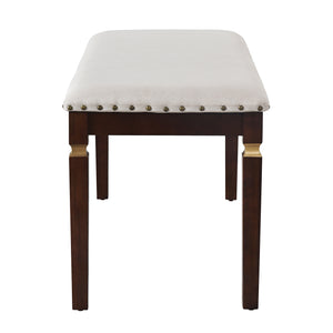 English Elm 6-Piece Kitchen Dining Set with 60" Rectangular Table, Tufted High-Back Chairs & Bench, Durable Wood Espresso N752S001080P