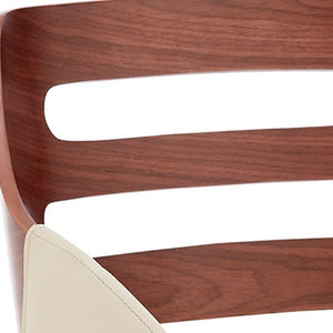 Homeroots 25" Cream And Silver Iron Swivel Low Back Adjustable Height Bar Chair   476971