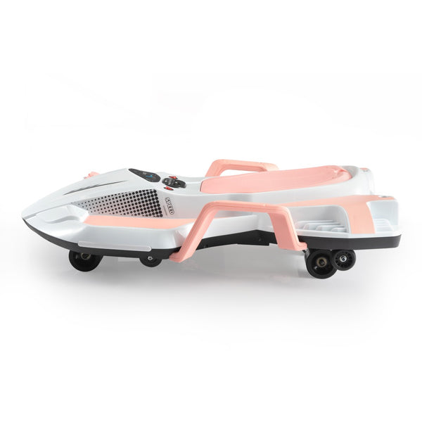 English Elm Electric Manta Ray Kids Ride on Racing Car with Built in Lights Music and Stable Wheels Pink W2181P202371