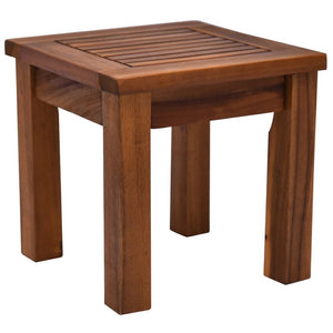 English Elm Outsunny 3-Piece Acacia Wood Nesting Side Table Set – Stylish, Weather-Resistant & Space-Saving Design W2225P217223-GIGA