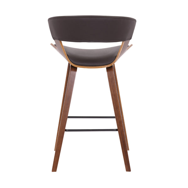 Homeroots 27" Iron Low Back Counter Height Bar Chair   477044