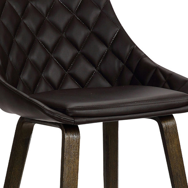 Homeroots 26" Brown Iron Counter Height Bar Chair   477054