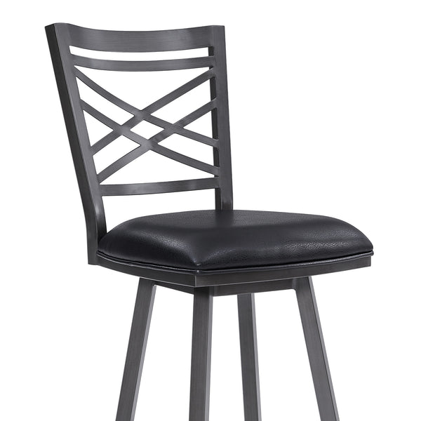 Homeroots 30" Iron Bar Height Bar Chair   477087