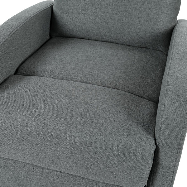 English Elm Christopher Knight Home® - Modern Recliner Plush Manual Recliner Chair with Ergonomic Support, 3-Position Backrest, Durable Fabric Comfort Charcoal N763P256491E