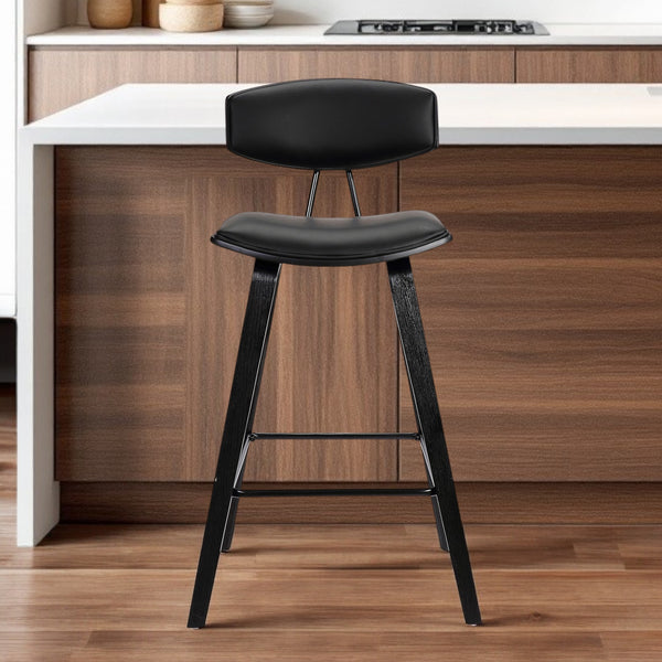 Homeroots 29" Iron Low Back Bar Height Bar Chair   477118