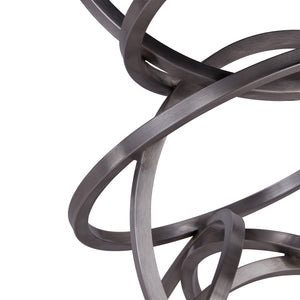 Homeroots 26" Gray And Silver Faux Leather And Iron Backless Counter Height Bar Chair   477129