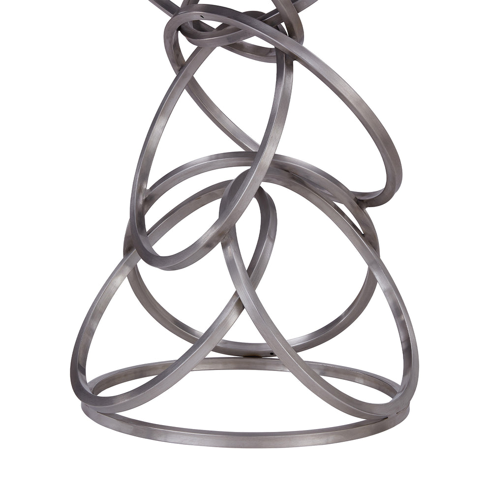 Homeroots 30" Gray And Silver Faux Leather And Iron Backless Bar Height Bar Chair   477130