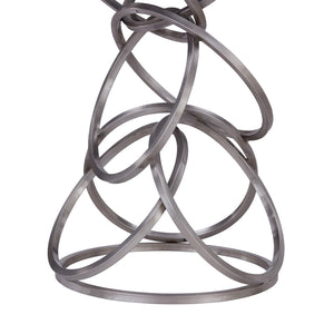 Homeroots 30" Gray And Silver Faux Leather And Iron Backless Bar Height Bar Chair   477130