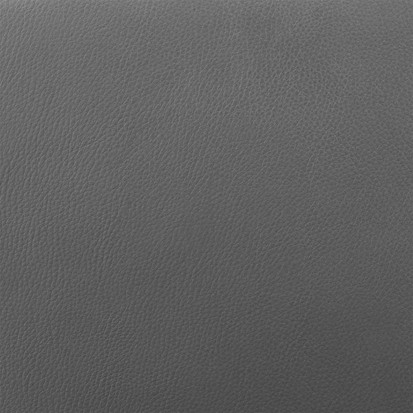 HomeRoots 30" Gray Faux Leather Swivel Bar Chair with Silver Iron Frame - Modern Low-Back Design for Comfort 477143