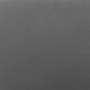 Homeroots 26" Gray And Silver Faux Leather And Iron Low Back Counter Height Swivel Bar Chair   477144