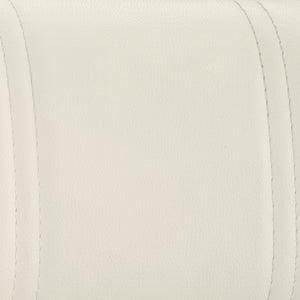 HomeRoots 25" Modern White Faux Leather Swivel Bar Chair with Adjustable Height for Stylish Home Seating 477155
