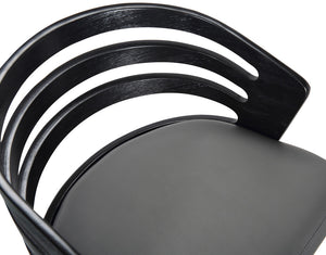 Homeroots 30" Gray And Black Iron Swivel Low Back Bar Height Bar Chair   477163