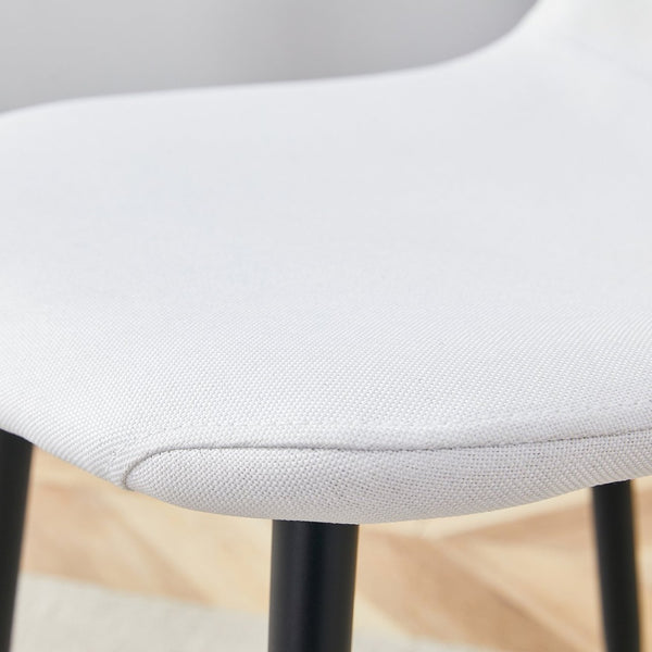 English Elm Table And Chair Set - Modern Adjustable Walnut Lift Table With 4 Soft Linen Dining Chairs, Stylish & Versatile W1151S03774-GIGA