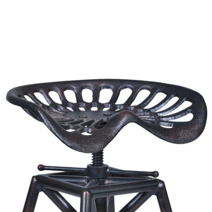 Homeroots 26" Copper Iron Backless Counter Height Bar Chair   477230