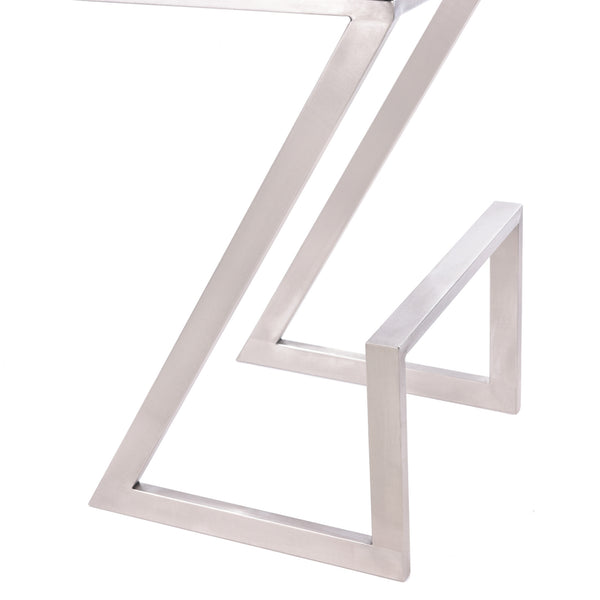 Homeroots 26" Gray And Silver Iron Backless Counter Height Bar Chair   477238