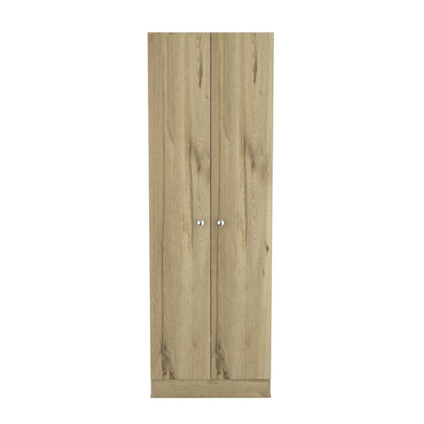 HomeRoots 71" Tall Oak Wood Storage Cabinet – Stylish Pantry Organizer for Space-Saving Solutions and Durability 477593