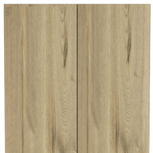 Homeroots 71" Oak Wood Pantry Cabinet - Stylish Storage Closet For Kitchen Essentials & Home Organization  Particle Board 477593