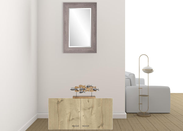 Homeroots 39" White And Light Oak Standard Accent Cabinet With One Shelf  Particle Board 477597