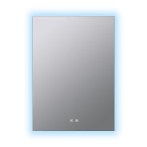 English Elm Vellum Frameless Led Backlit Vanity Mirror with Defogger for Modern Bathrooms B2731P478336