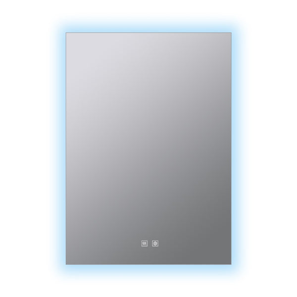English Elm Vellum Frameless Led Backlit Vanity Mirror with Defogger for Modern Bathrooms B2731P478336
