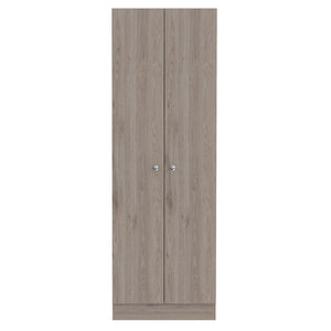 HomeRoots 71" Tall Light Gray Wood Pantry Cabinet - Stylish Space-Saving Storage for Kitchen, Laundry & More 477672