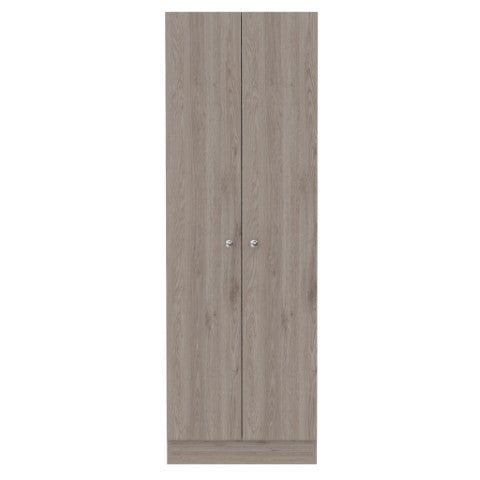 Homeroots 71" Light Gray Wood Pantry Cabinet - Stylish Storage Solution For Kitchen Organization & Decor  Particle Board 477672
