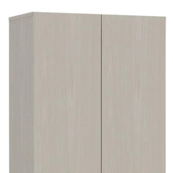 Homeroots 71" Light Gray Wood Pantry Cabinet - Stylish Storage Solution For Kitchen Organization & Decor  Particle Board 477674