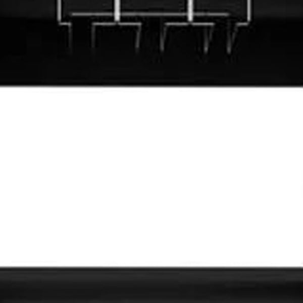 HomeRoots 63" Black Wood Bar Cabinet - Stylish, Space-Saving Design with Storage for Wine Bottles & Glasses 477755